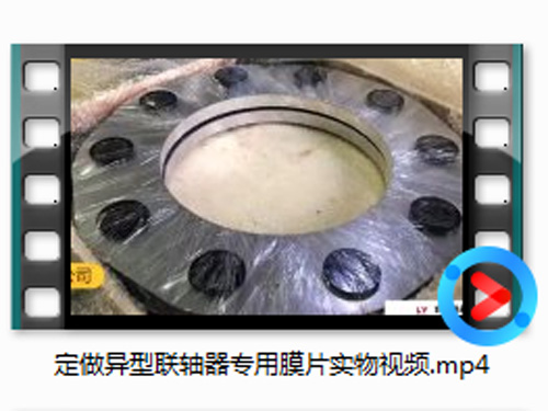 定做异型联轴器膜片实物视频